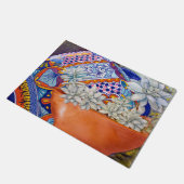 Hühner in Talavera Floor Mat Fußmatte (Schrägansicht)