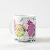 Hühner Kaffeetasse (Vorderseite Links)