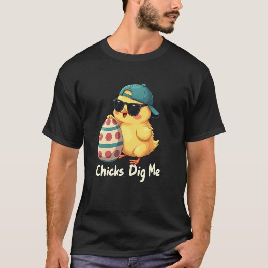 Hühner küssen mich Ei T-Shirt (Vorderseite)