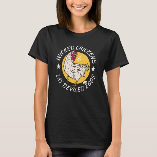 Hühner-Lay-devikierte Eier Kostüm Halloween T-Shirt (Vorderseite)
