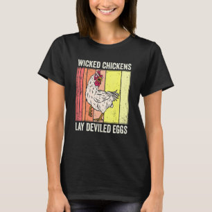 Hühner-Lay-devikierte Eier Kostüm Halloween T-Shirt