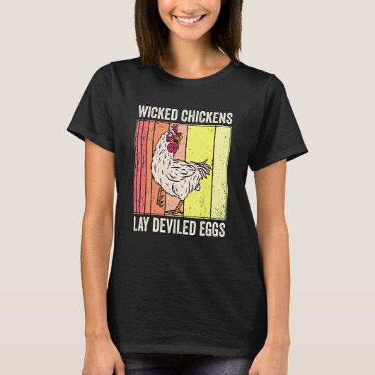 Hühner-Lay-devikierte Eier Kostüm Halloween T-Shirt (Vorderseite)