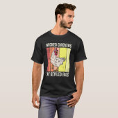 Hühner-Lay-devikierte Eier Kostüm Halloween T-Shirt (Vorne ganz)