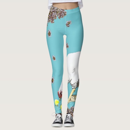 Hühner Leggings (Vorderseite)