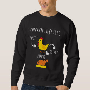 Hühner-Lifestyle-Input-Eier-Ausgabe gegrilltes Huh Sweatshirt