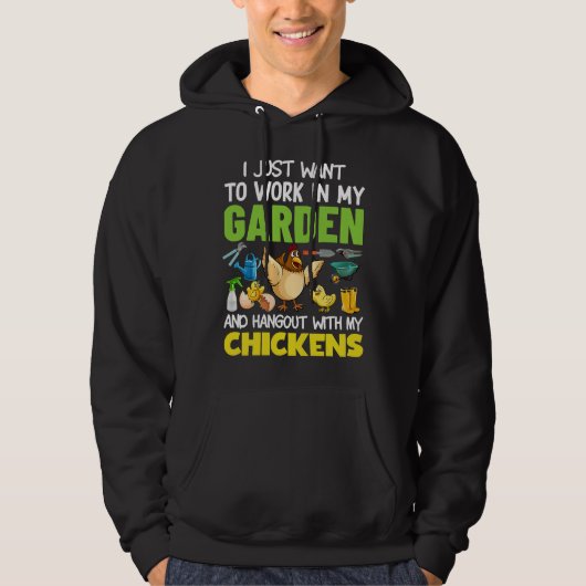 Hühner-Lover-Garten Gut Hoodie (Vorderseite)