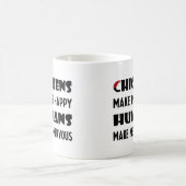 Hühner machen mich glücklich, Menschen machen mich Kaffeetasse (Mittel)