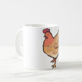 Hühner-Magie Kaffeetasse (Vorderseite Links)