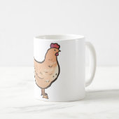 Hühner-Magie Kaffeetasse (VorderseiteRechts)