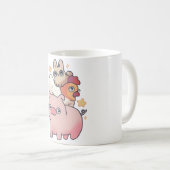 Hühner-Magie Kaffeetasse (VorderseiteRechts)