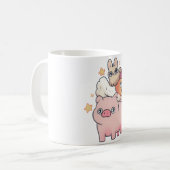 Hühner-Magie Kaffeetasse (Vorderseite Links)