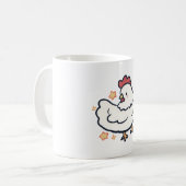 Hühner-Magie Kaffeetasse (Vorderseite Links)