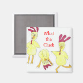 Hühner, Magnet (Vorderseite/Rückseite)