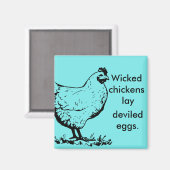 Hühner Magnet (Vorderseite/Rückseite)