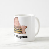 Hühner-Magnet-Mug Kaffeetasse (VorderseiteRechts)