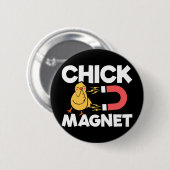 Hühner-Magnet Ostern Küken Scherz Lustiger Hühner- Button (Vorne & Hinten)