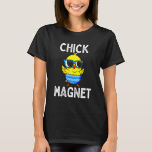 Hühner Magnet  Ostern Süßes Baby Huhn  Kinder Jung T-Shirt