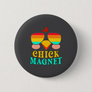 Hühner-Magnet Süße Ostereier-Jagd Frühling Outfit Button