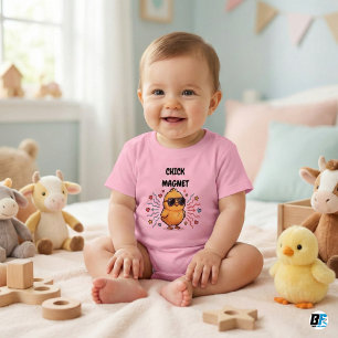 Hühner-Magnet Süßes Baby-Küken mit Sonnenbrille Baby T-shirt