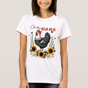 Hühner Mama Retro Hühnerbauer T-Shirt