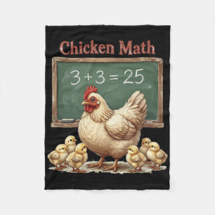 Hühner-Mathematik Lustiges Huhn Tafelgleichung Cky Fleecedecke