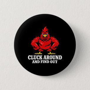 Hühner-Mathematik Zu viele Hühner Ckyard Geflügel  Button