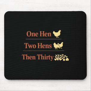 Hühner-Mathematik Zu viele Hühner Hühnerhof Geflüg Mousepad