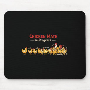 Hühner-Mathematik Zu viele Hühner Hühnerhof Geflüg Mousepad