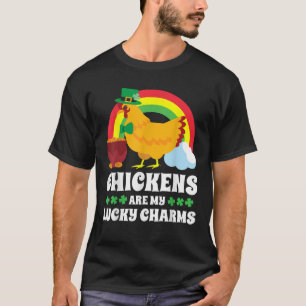 Hühner meine Glücksbringer Funny St Patricks Day 2 T-Shirt