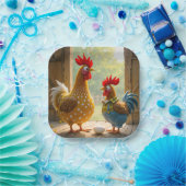 Hühner mit Ei Pappteller (Party)