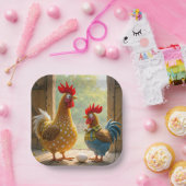 Hühner mit Ei Pappteller (Party)