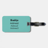 Hühner mit Eiern auf dem Cartoon Gepäckanhänger (Rückseite horizontal)