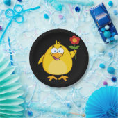 Hühner mit einem Blume Papier Teller (Party)