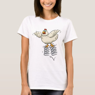 Hühner mit Frühling T-Shirt
