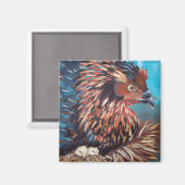 Hühner mit Hühnern Magnet (Vorderseite/Rückseite)