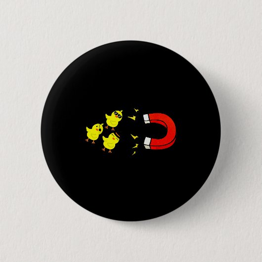 Hühner Mit Magnet Lustiger Halloween-Huhn-Magnet V Button (Vorderseite)