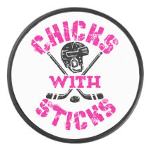 Hühner mit Sticks Hockey Women Girls