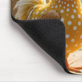 Hühner mit weißem Ei Mousepad (Ecke)