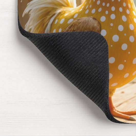 Hühner mit weißem Ei Mousepad (Ecke)