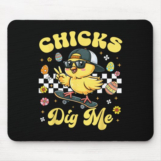 Hühner mögen mich Ostern Kleinkind Jungen Männer F Mousepad (Vorne)
