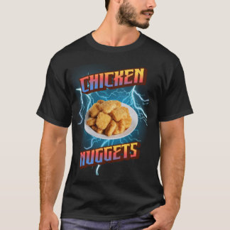 Hühner Nuggets Funny Heavy Metal, Rap Bootleg Sty T-Shirt