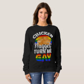 Hühner-Nuggets-LGBT-Prix Sweatshirt (Vorne ganz)