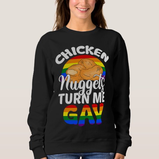 Hühner-Nuggets-LGBT-Prix Sweatshirt (Vorderseite)