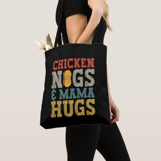Hühner Nugs und Mama Hugs Kleinkind Nugget Lover Tasche (Von Nahem)