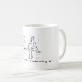 Hühner oder Ei Kaffeetasse (VorderseiteRechts)