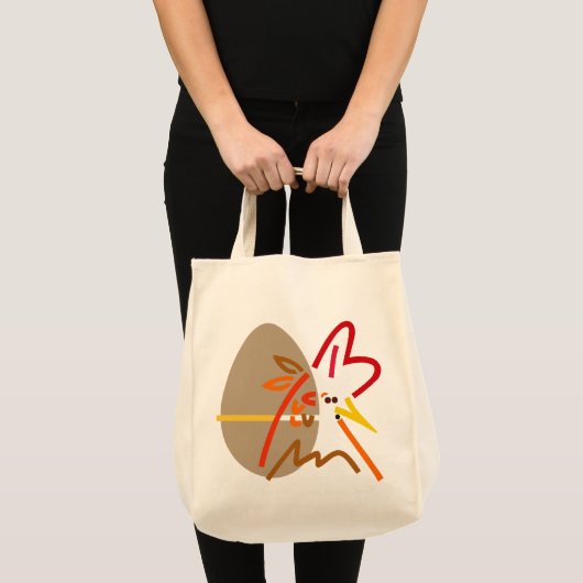 Hühner- oder Eierfracht Moderne Tote Bag Tragetasche (Vorderseite (Produkt))