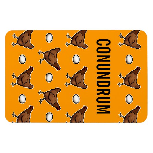 Hühner oder Eiertrommel Magnet (Horizontal)