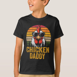 Hühner-Papa Vintage-Hahn für Papa Landwirt Vater T-Shirt