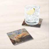 Hühner-Party-Untersetzer Rechteckiger Pappuntersetzer (Vor Ort)