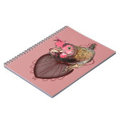 Hühner Pulling Heartstrings Notizblock (Linke Seite)